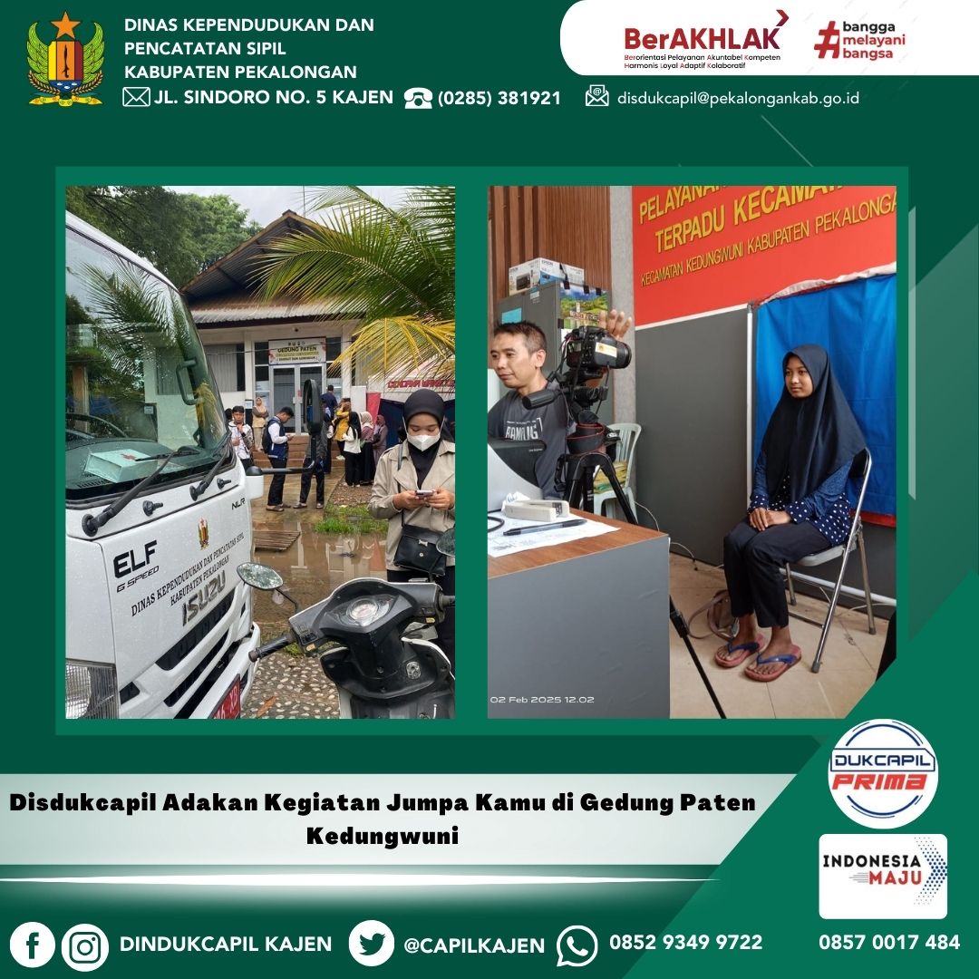 Disdukcapil Adakan Kegiatan Jumpa Kamu di Gedung Paten Kedungwuni