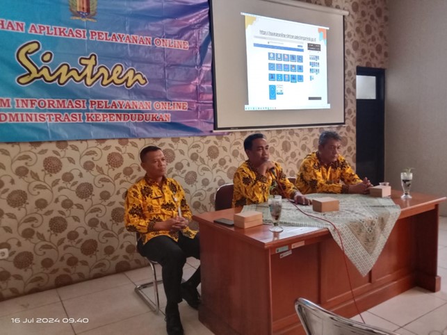 Disdukcapil Gelar Sosialisasi dan Pelatihan Pelayanan Online Sintren Bagi Admin Aldino