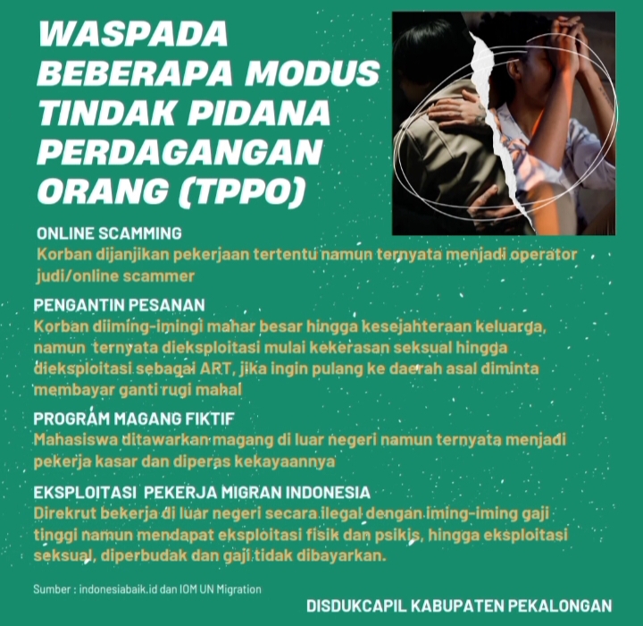 Waspada Beberapa Modus Tindak Pidana Perdagangan Orang (TPPO)